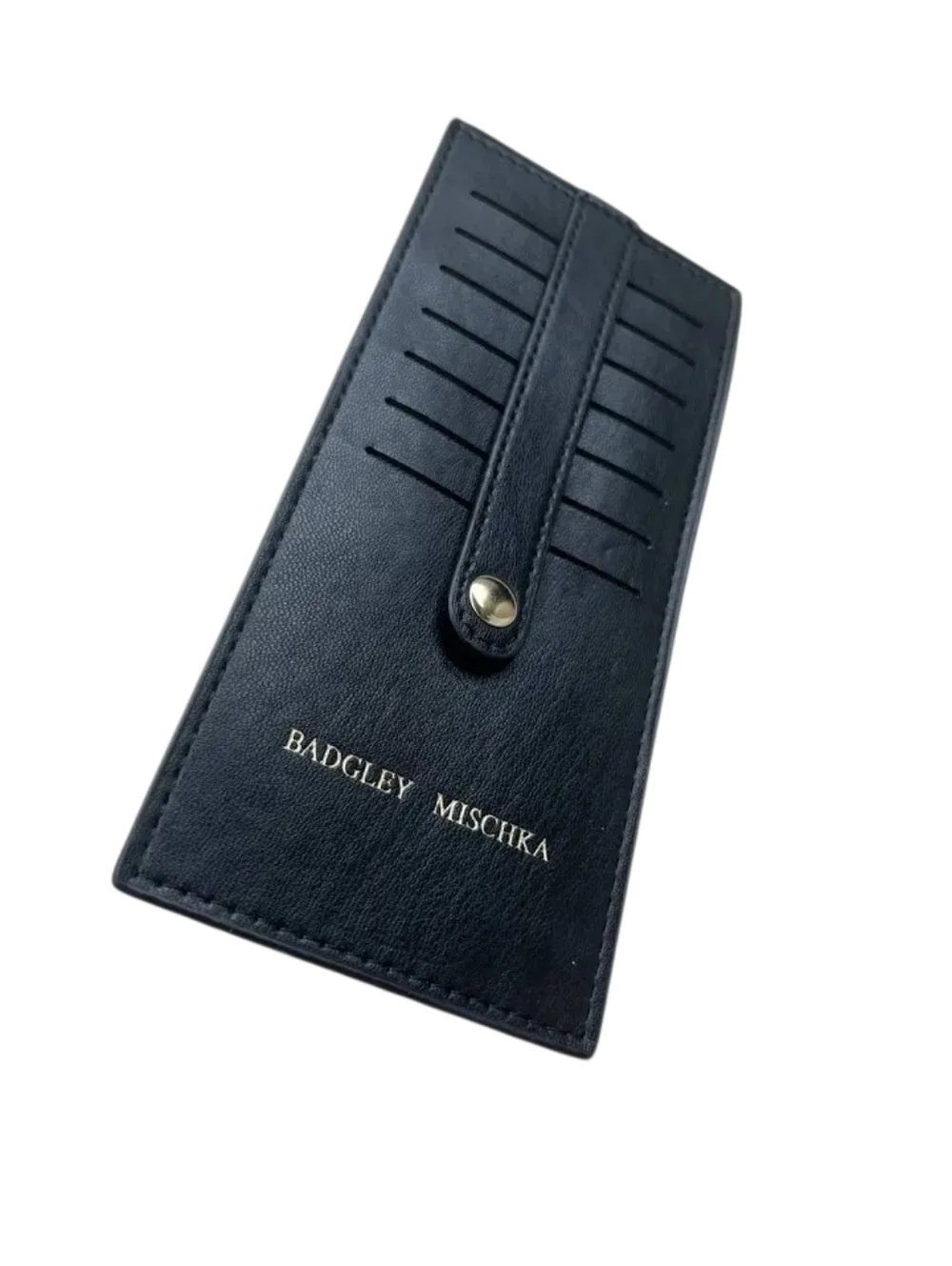 NWT Badgley Mischka Black Credit Card Holder New Sealed